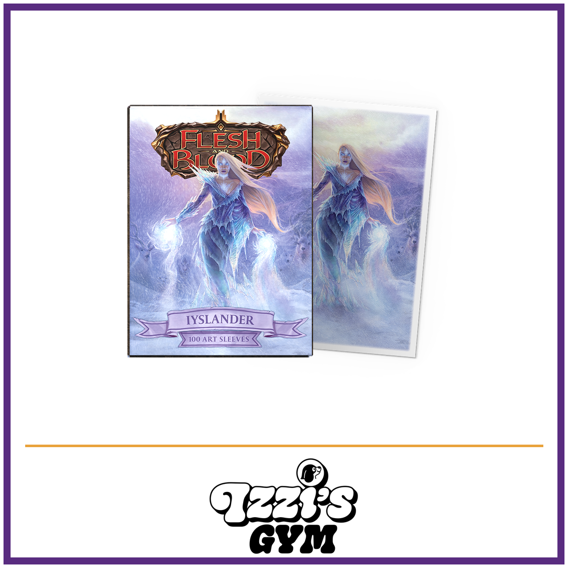 Dragon Shield Iyslander: Elemental Wizard - Card Sleeves - 100 Count — New product photo with the approved Izzi’s Gym logo