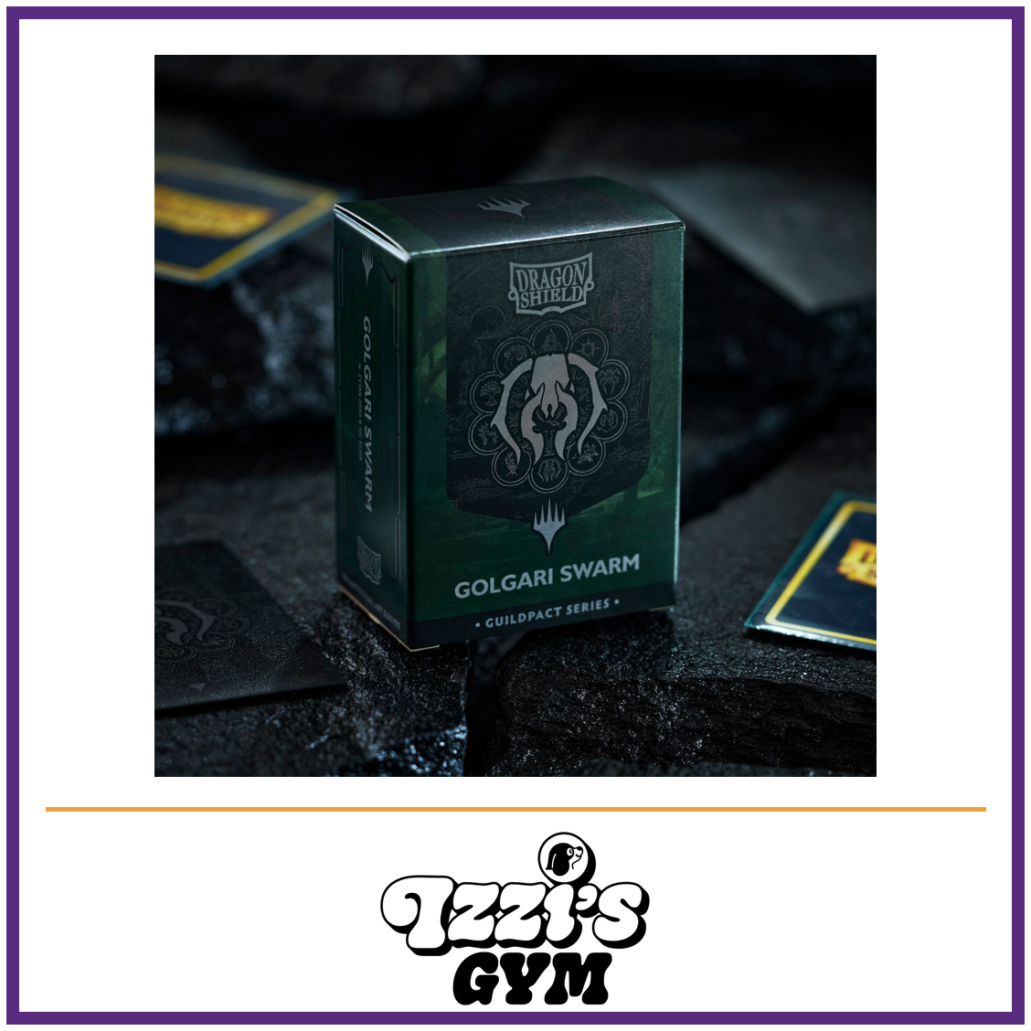 Dragon Shield Guildpact Series - Golgari Swarm - Matte Dual Art Sleeves - 100 Count — New product photo with the approved Izzi’s Gym logo