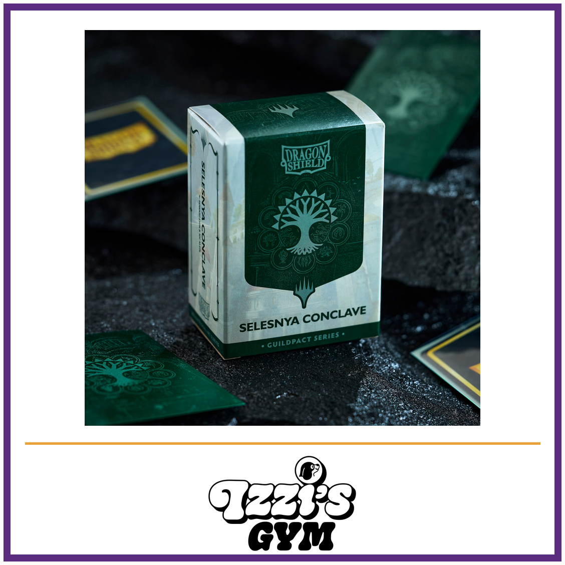 Dragon Shield Guildpact Series - Selesnya Conclave - Matte Dual Art Sleeves - 100 Count — New product photo with the approved Izzi’s Gym logo
