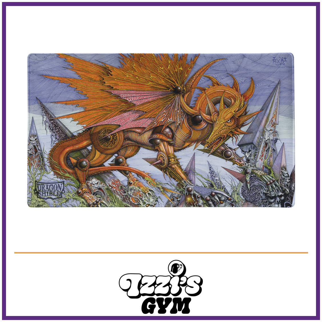 Dragon Shield Signature Series - The Millerax - TCG Playmat — New product photo with the approved Izzi’s Gym logo