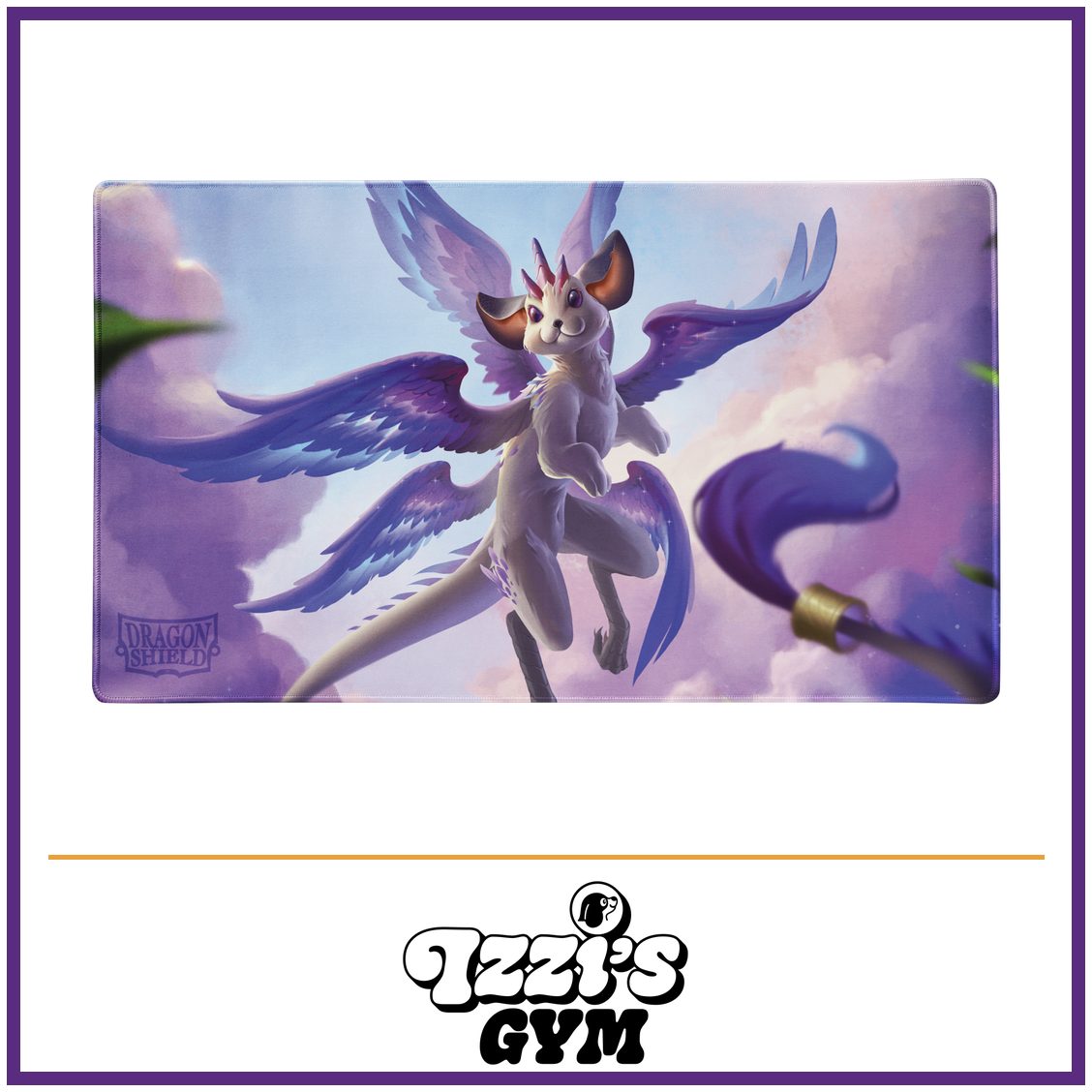 Dragon Shield The Whiskerwing - TCG Playmat — New product photo with the approved Izzi’s Gym logo
