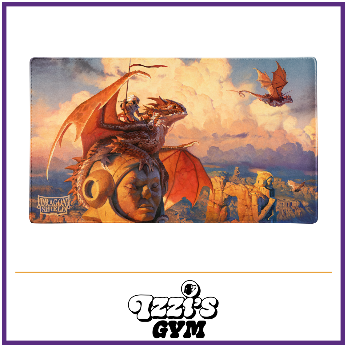 Dragon Shield Signature Series The Adameer - TCG Playmat — New product photo with the approved Izzi’s Gym logo