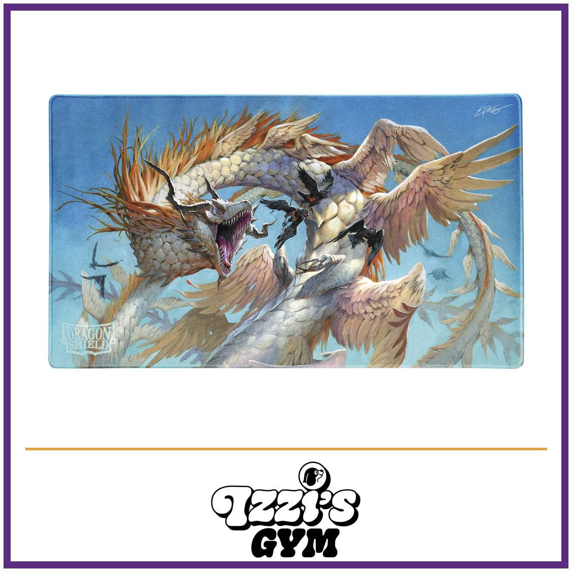 Dragon Shield Signature Series - The Ejsingandr - TCG Playmat — New product photo with the approved Izzi’s Gym logo