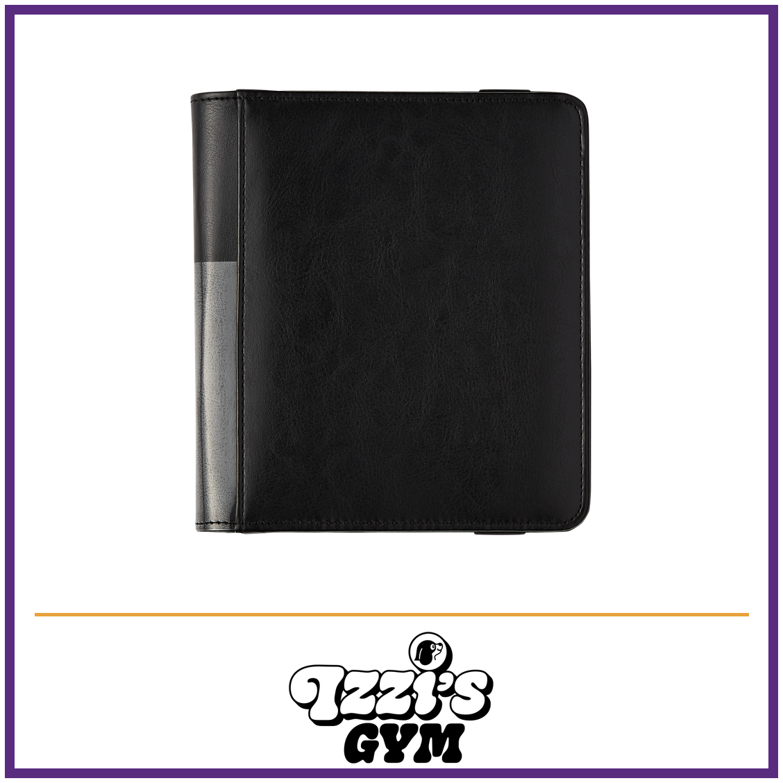 Dragon Shield Card Codex Portfolio 80 Black — New product photo with the approved Izzi’s Gym logo