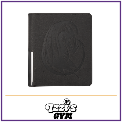 Dragon Shield Card Codex Portfolio 160 - Iron Grey — New product photo with the approved Izzi’s Gym logo