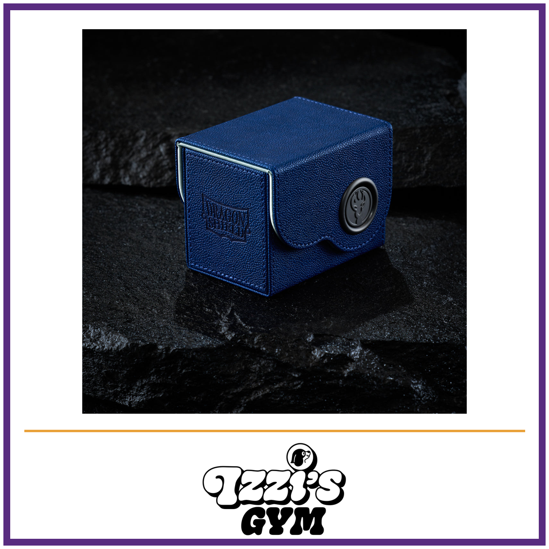Dragon Shield Dragon Box 80+ Blue & Mint — New product photo with the approved Izzi’s Gym logo