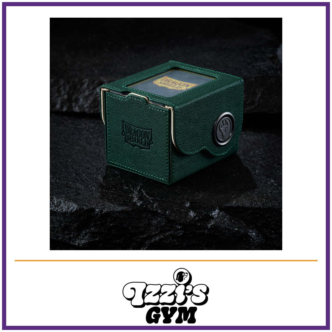 Dragon Shield Dragon Box 100+ Green & Sand — New product photo with the approved Izzi’s Gym logo