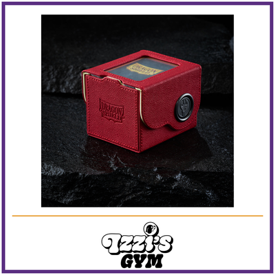Dragon Shield Dragon Box 100+ Red & Lemon — New product photo with the approved Izzi’s Gym logo