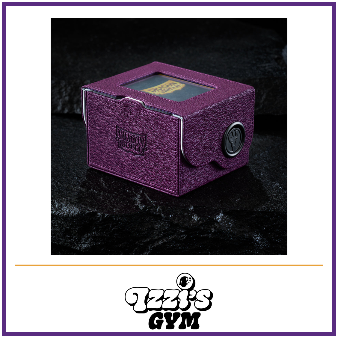 Dragon Shield Dragon Box 150+ Purple & Frost — New product photo with the approved Izzi’s Gym logo