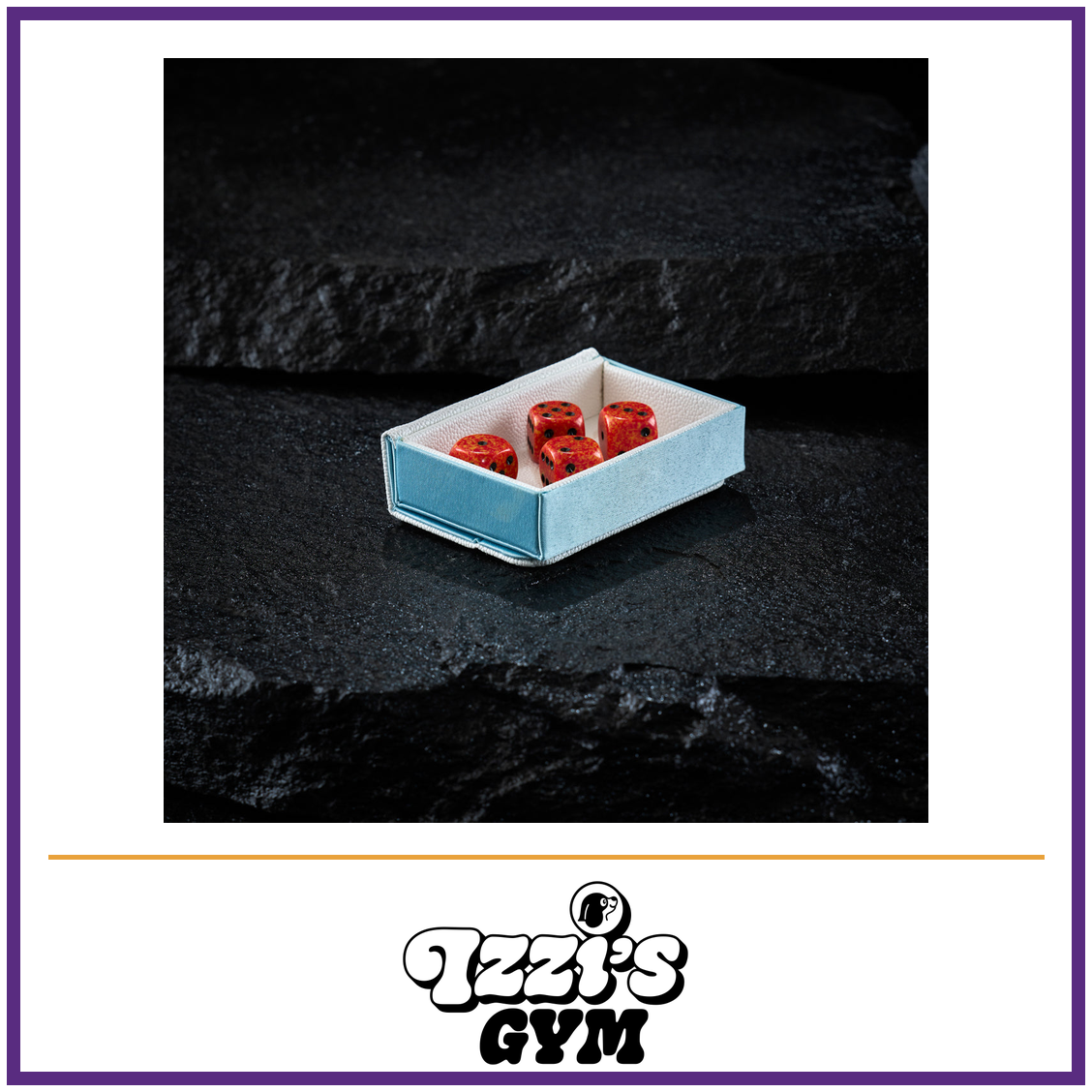 Dragon Shield Dragon Tray - White & Aqua — New product photo with the approved Izzi’s Gym logo