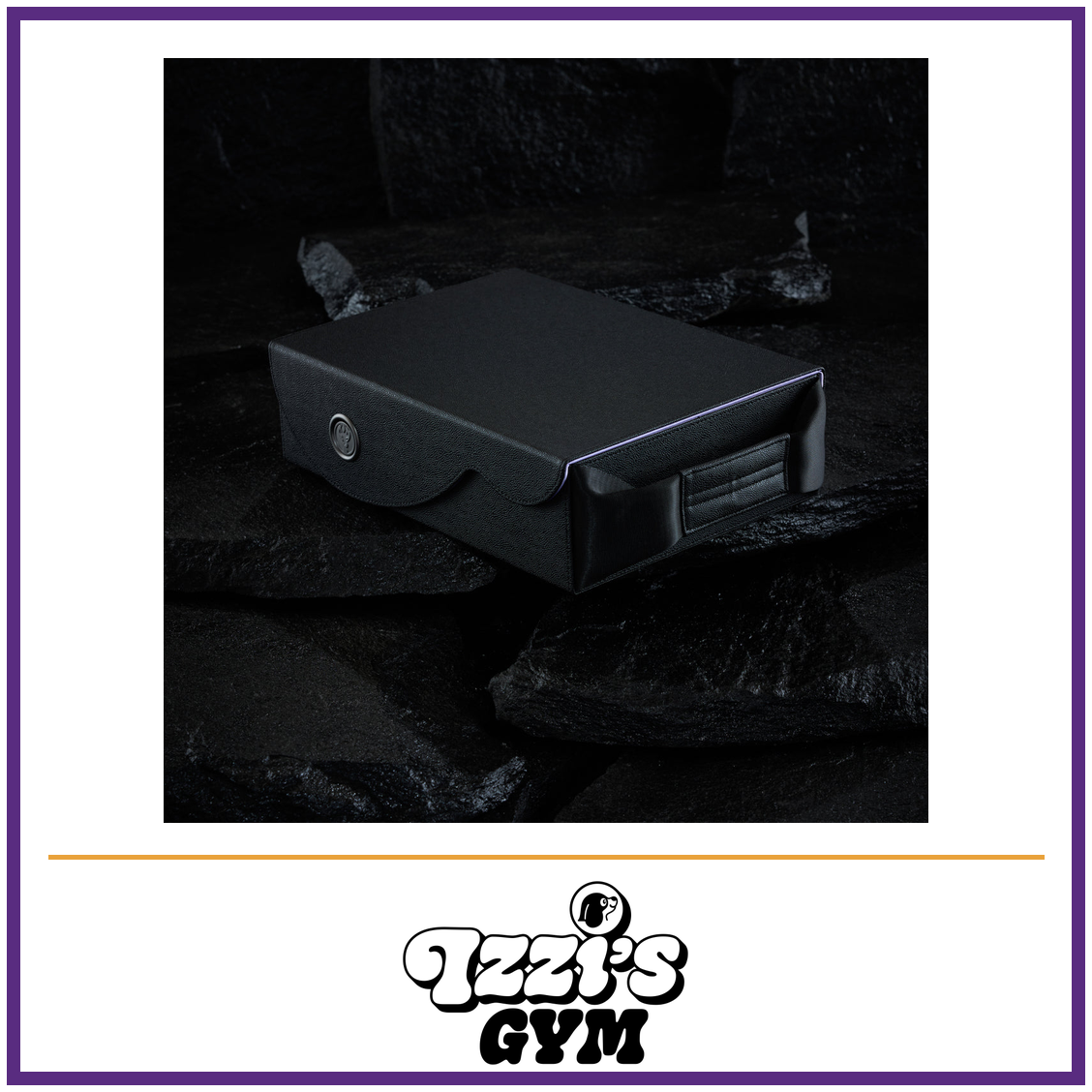 Dragon Shield Dragon Vault - Black & Lilac — New product photo with the approved Izzi’s Gym logo