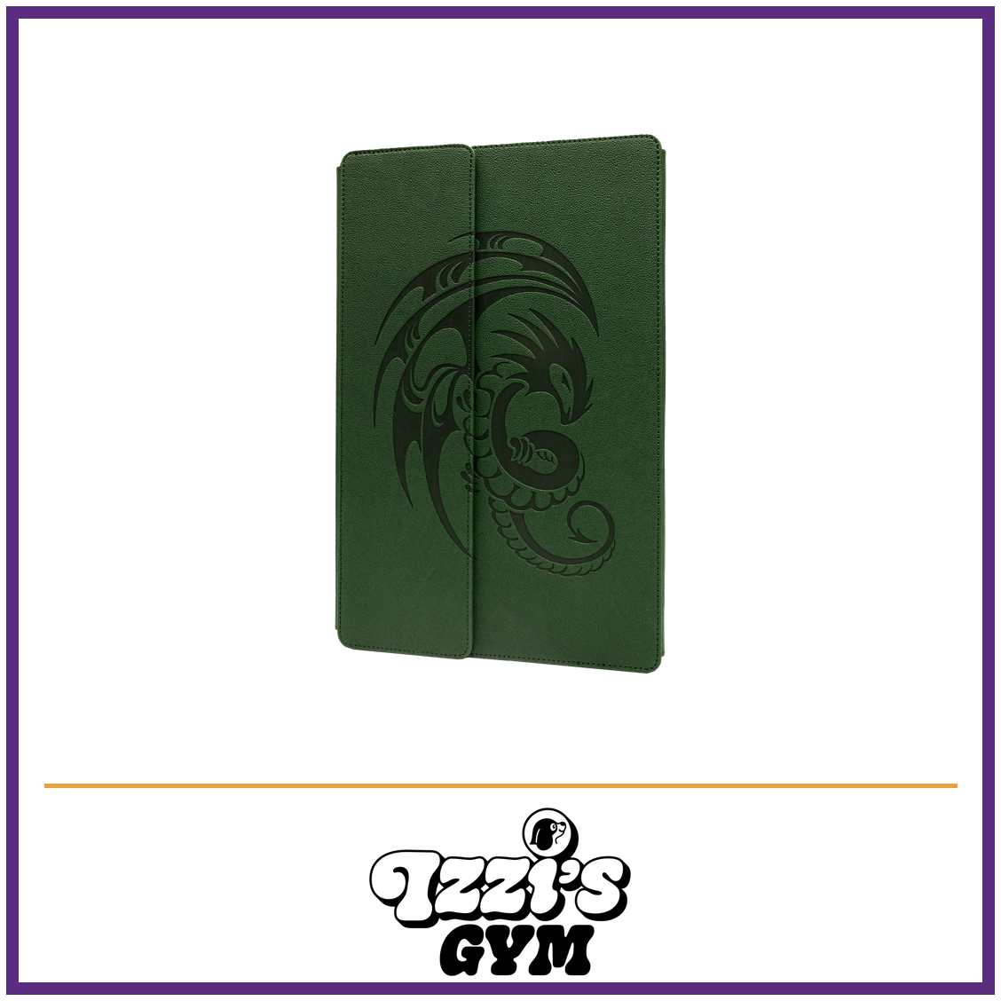 Dragon Shield Nomad - Forest Green — New product photo with the approved Izzi’s Gym logo