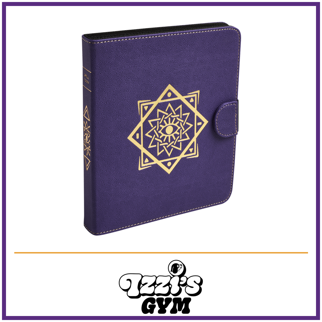 Dragon Shield Spell Codex - Arcane Purple — New product photo with the approved Izzi’s Gym logo