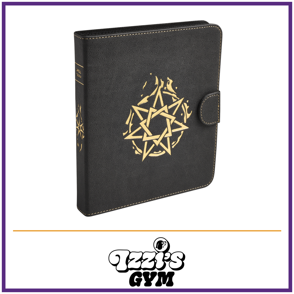 Dragon Shield Spell Codex - Iron Grey — New product photo with the approved Izzi’s Gym logo