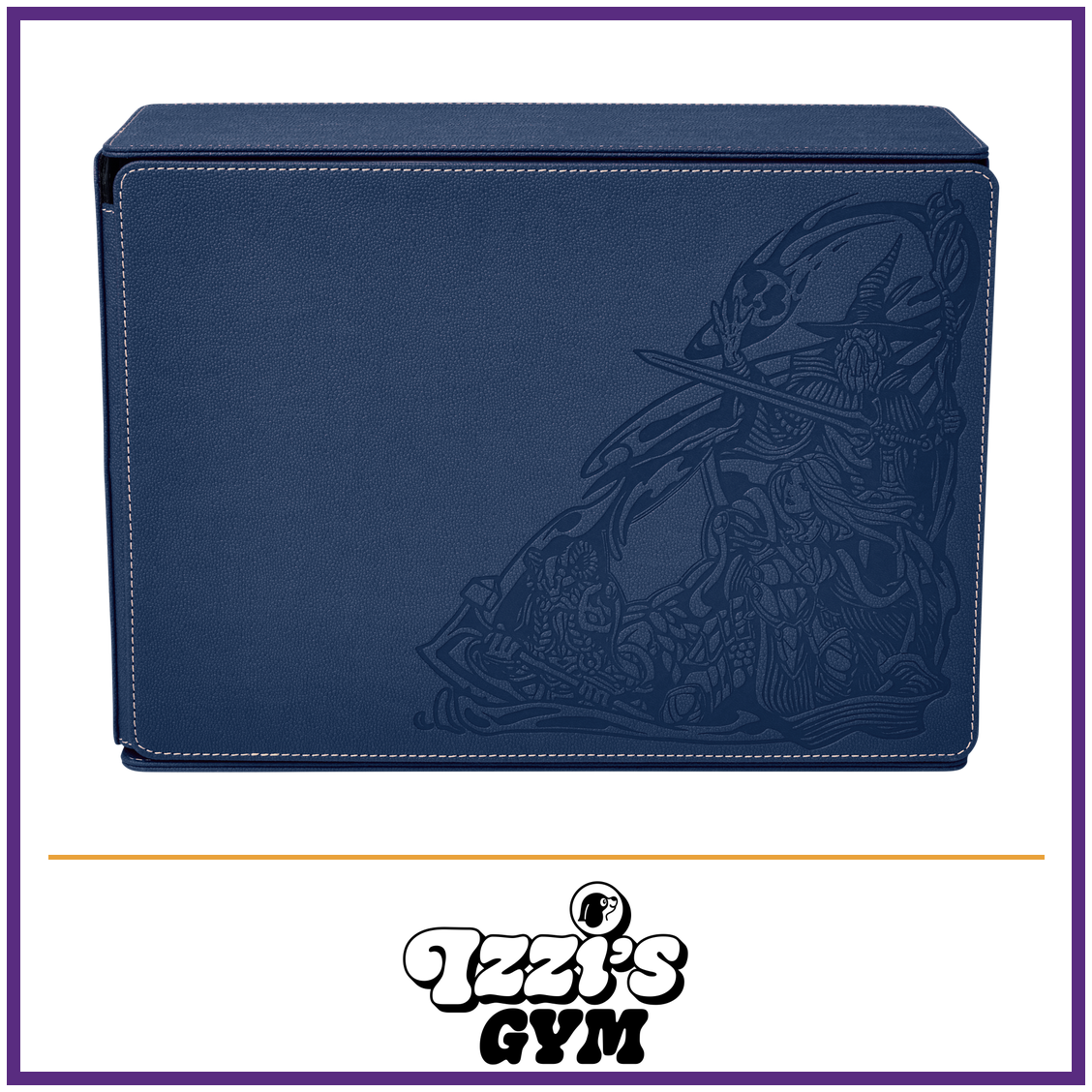 Dragon Shield Game Master Companion - Midnight Blue — New product photo with the approved Izzi’s Gym logo