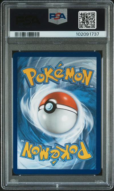 Pokémon Espeon VMAX #270 Sword & Shield Fusion Strike Full Art Fusion Strike-Secret 2021 English PSA 10, back of PSA slab with certification label, cert 102091737