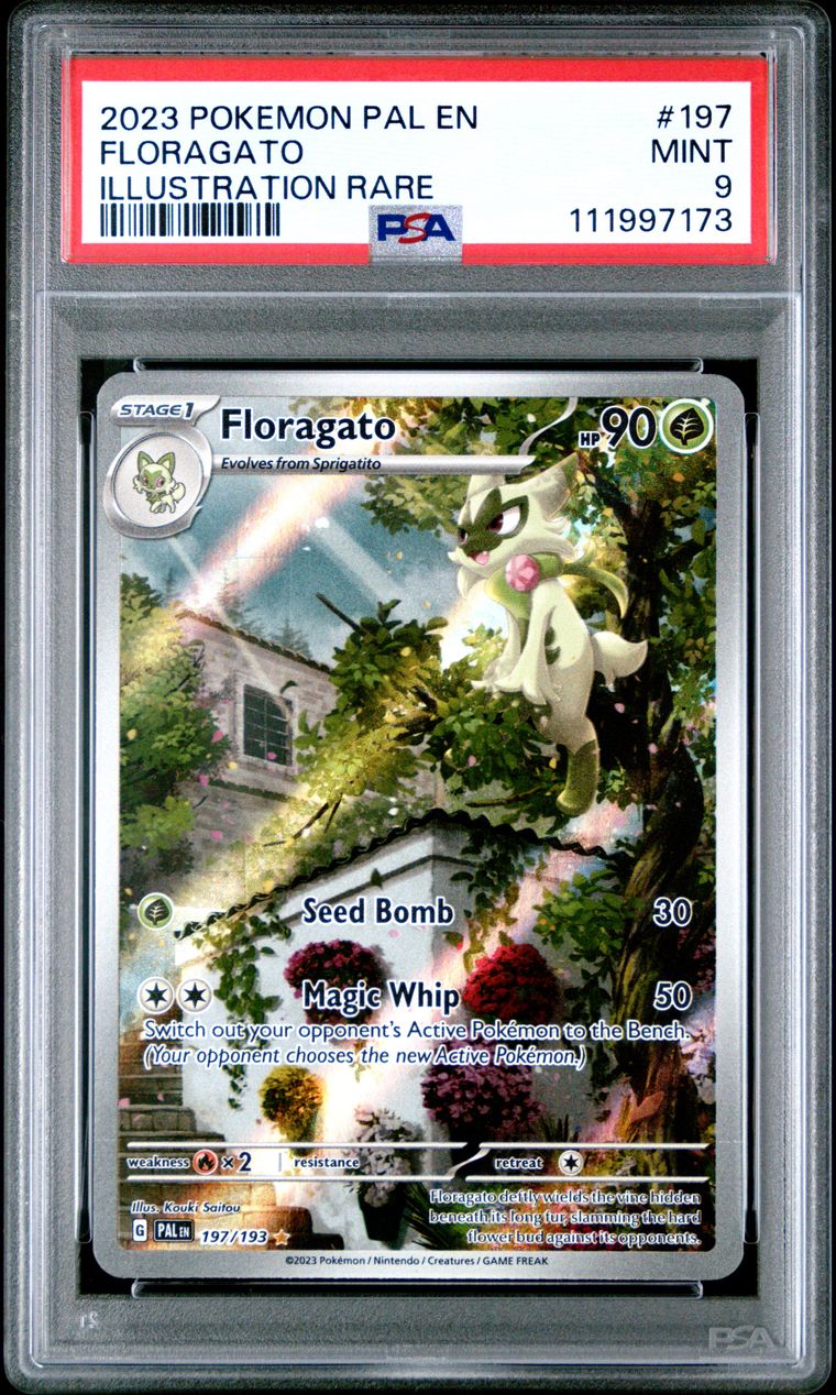 2023 Pokemon Pal En-Paldea Evolved 197 Floragato — PSA 9, cert 111997173
