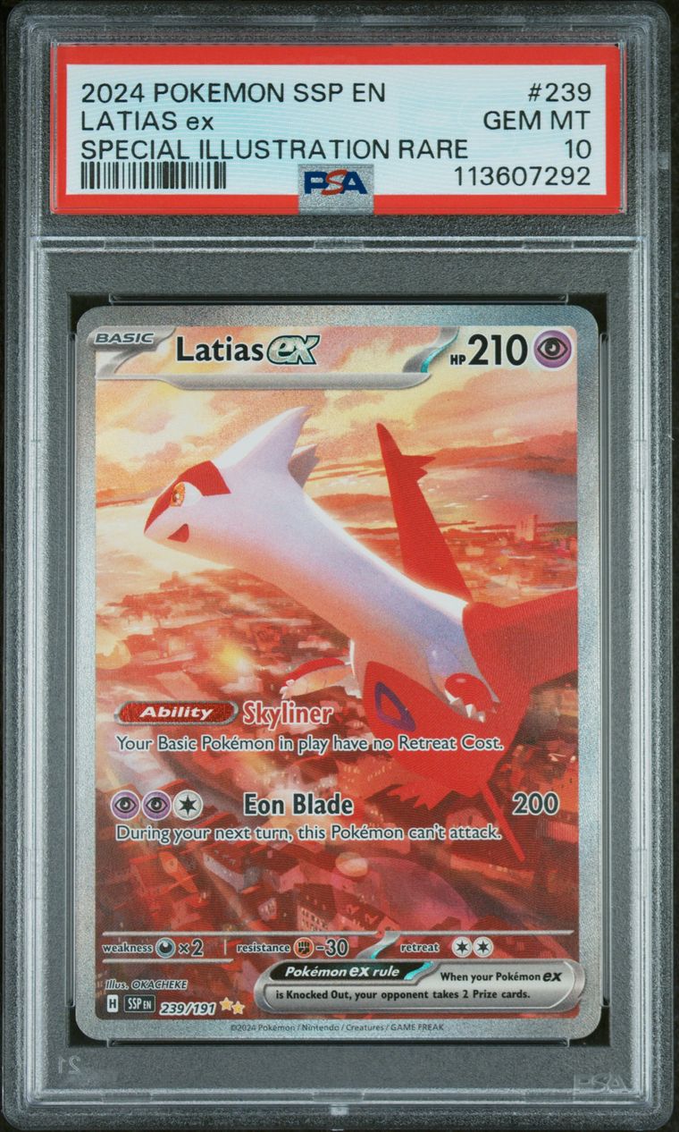 2024 Pokemon Ssp En-Surging Sparks 239 Latias Ex — PSA 10, cert 113607292