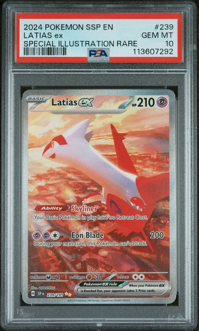 2024 Pokemon Ssp En-Surging Sparks 239 Latias Ex — PSA 10, cert 113607292