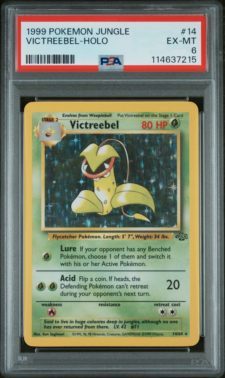 1999 Pokemon Jungle 14 Victreebel-Holo — PSA 6, cert 114637215