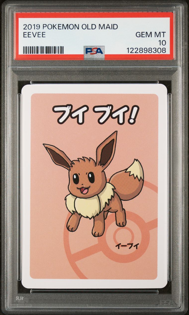 2019 Pokemon Old Maid Eevee — PSA 10, cert 122898308
