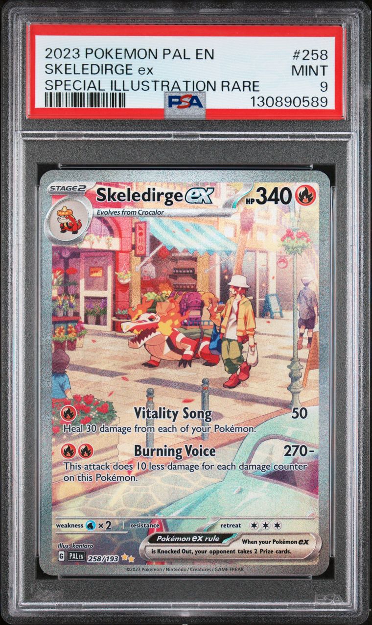 Skeledirge Ex — PSA 9, cert 130890589