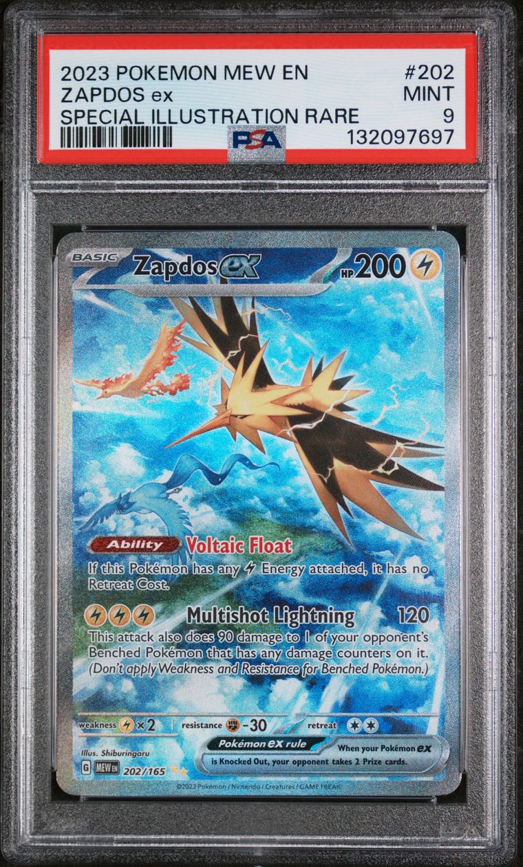 Zapdos Ex — PSA 9, cert 132097697