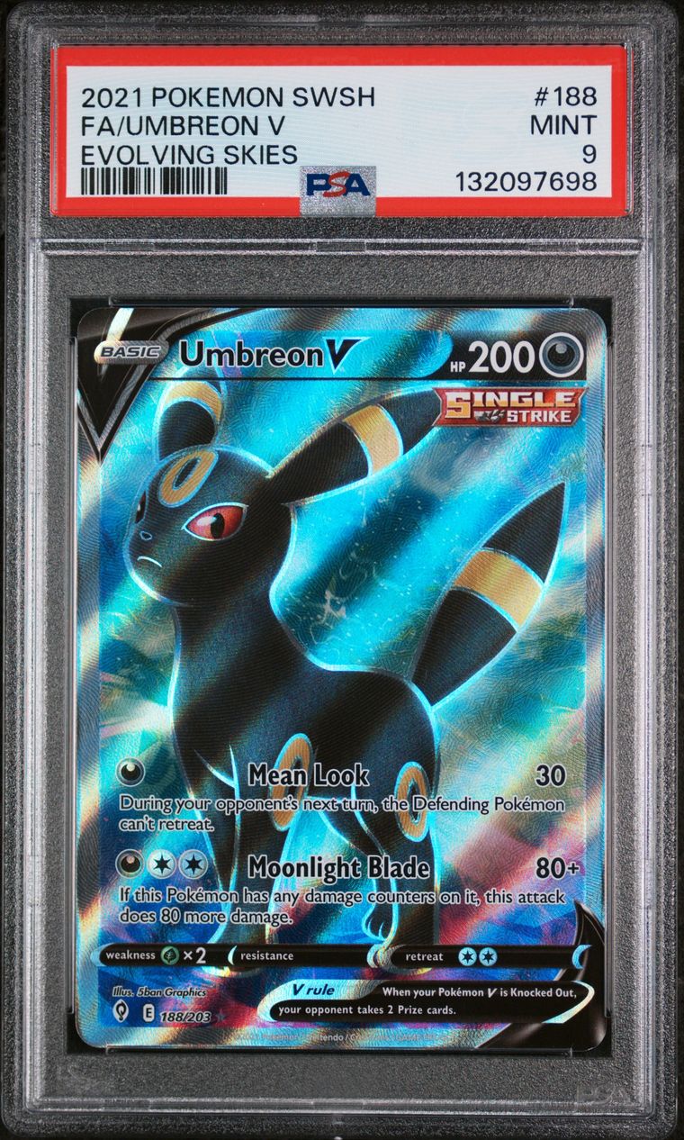 Umbreon V — PSA 9, cert 132097698