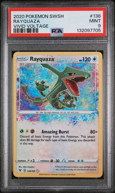 Rayquaza — PSA 9, cert 132097705