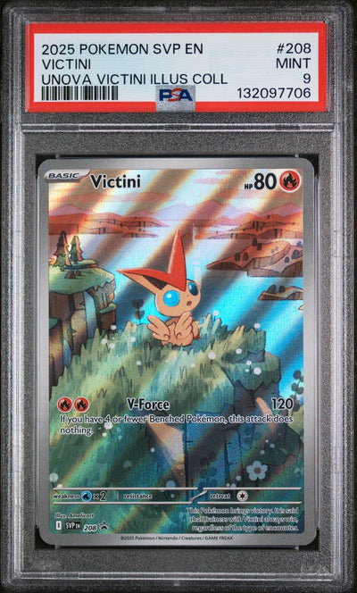 Victini Unova Victini Illustration Collection — PSA 9, cert 132097706
