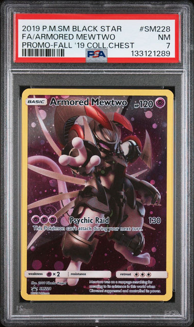 Armored Mewtwo Fall 2019 Collector Chest — PSA 7, cert 133121289