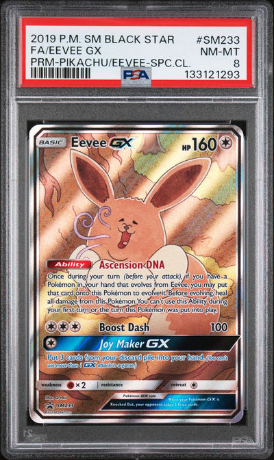 Eevee Gx Pikachu-Gx & Eevee-Gx Special Collection — PSA 8, cert 133121293