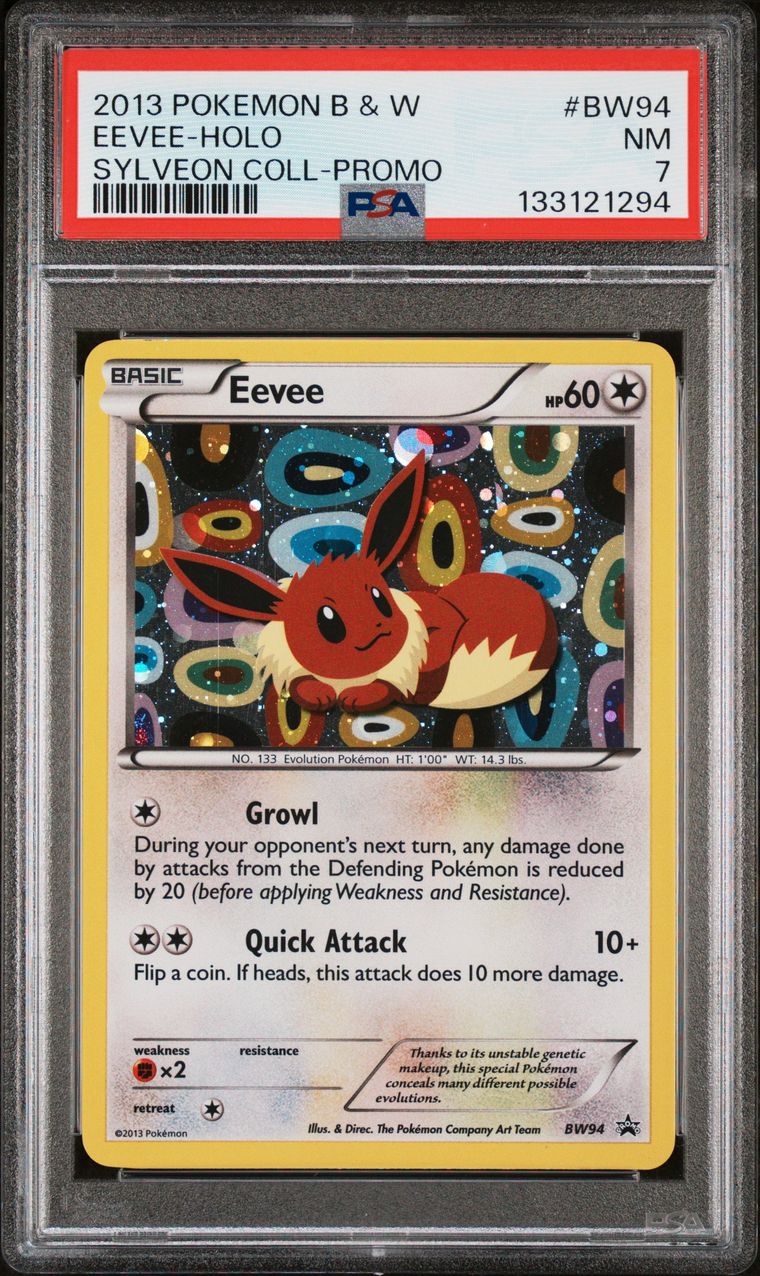 Eevee-Holo Sylveon Collection — PSA 7, cert 133121294