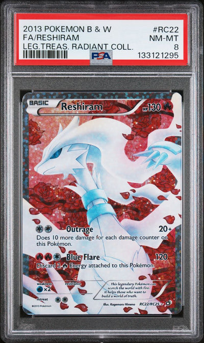 Reshiram — PSA 8, cert 133121295