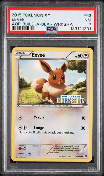 Eevee Build-A-Bear Workshop — PSA 7, cert 133121301