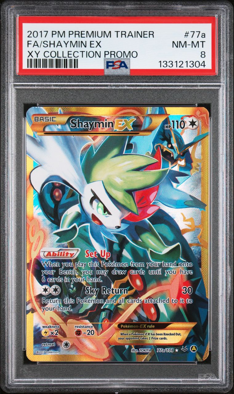 Shaymin Ex — PSA 8, cert 133121304