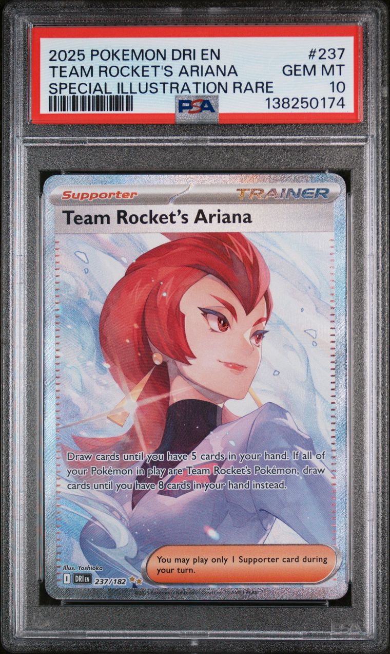 Pokémon Team Rocket's Ariana PSA 10 Graded Trading Card, cert 138250174