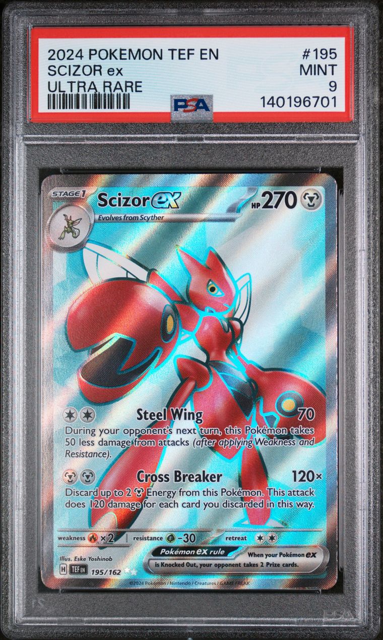 Scizor Ex — PSA 9, cert 140196701