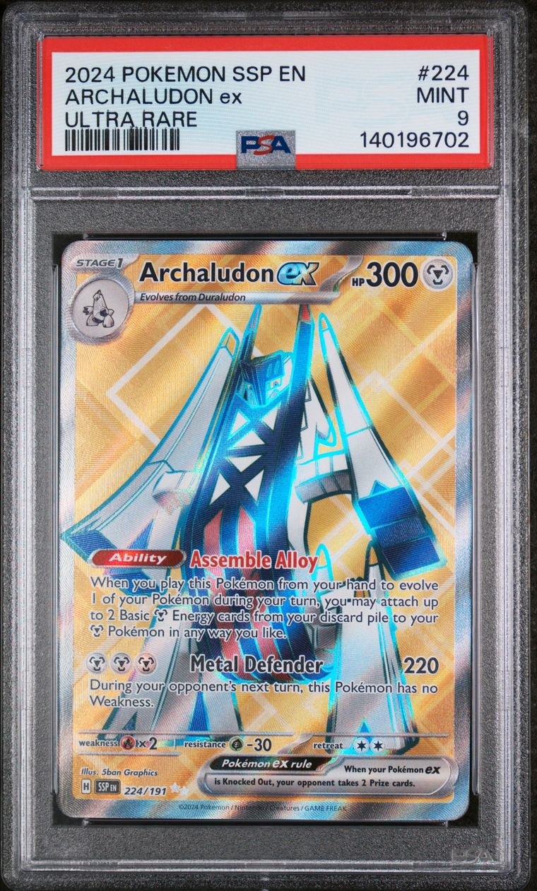 Archaludon Ex — PSA 9, cert 140196702