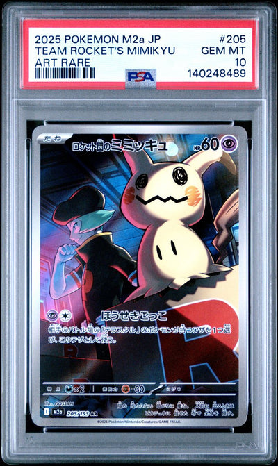 Team Rocket's Mimikyu — PSA 10, cert 140248489