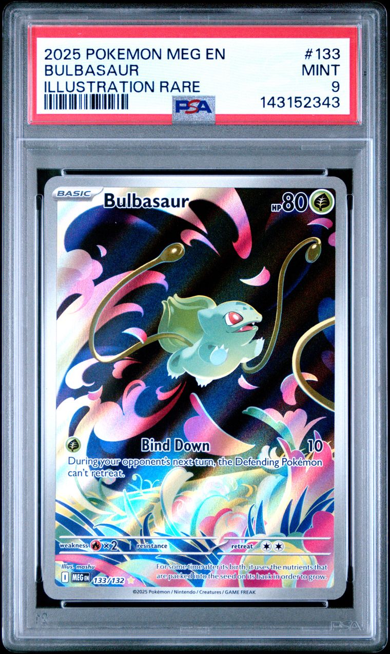 Bulbasaur — PSA 9, cert 143152343