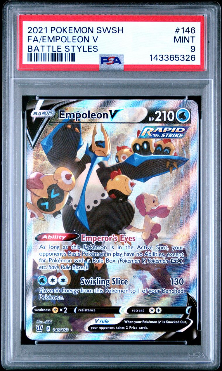 Empoleon V — PSA 9, cert 143365326