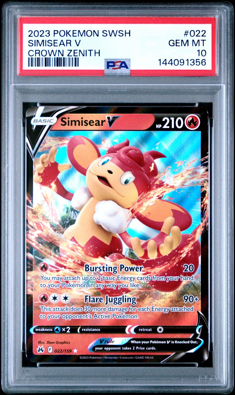 Simisear V — PSA 10, cert 144091356