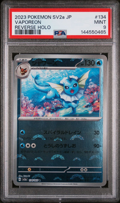 Vaporeon — PSA 9, cert 144550465