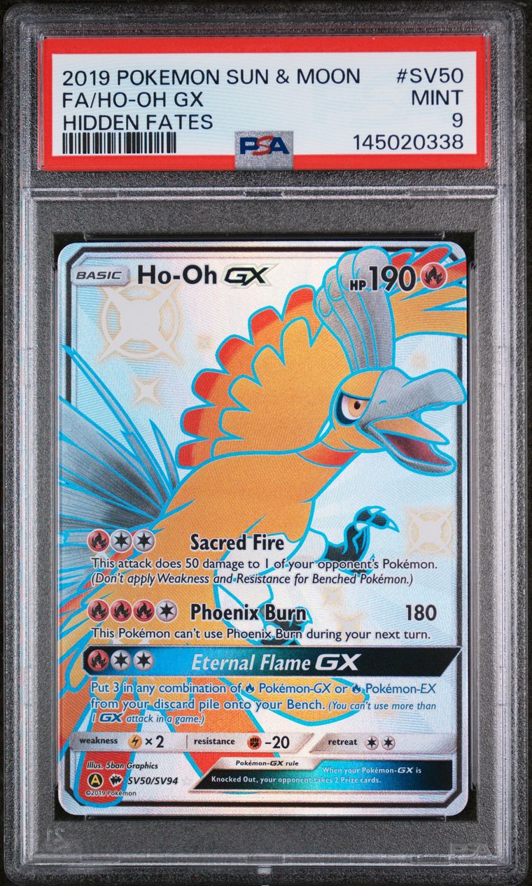 Ho-Oh Gx — PSA 9, cert 145020338