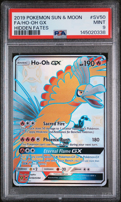 Ho-Oh Gx — PSA 9, cert 145020338