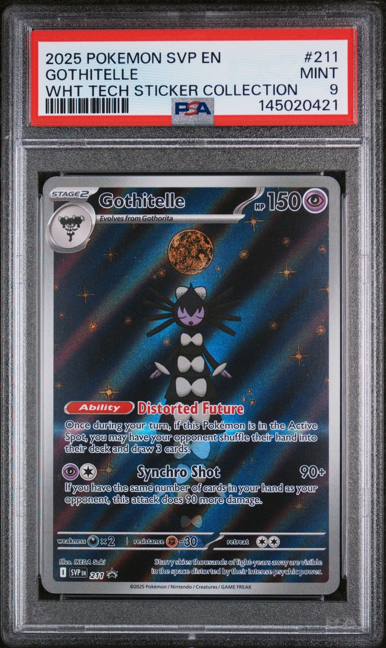 Pokémon Gothitelle PSA 9 Graded Trading Card, cert 145020421