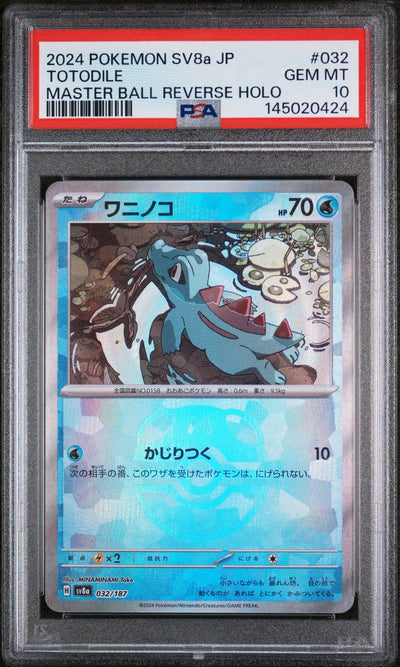Totodile — PSA 10, cert 145020424