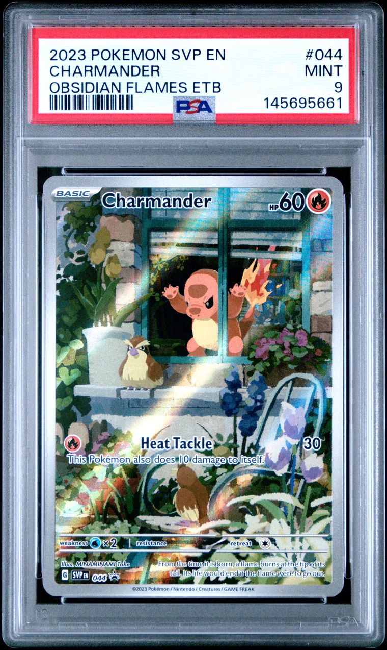 Pokémon Charmander PSA 9 Graded Trading Card, cert 145695661