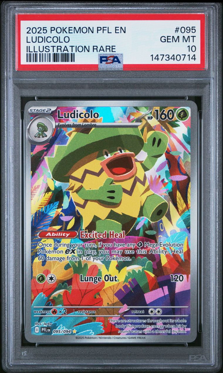 Ludicolo — PSA 10, cert 147340714